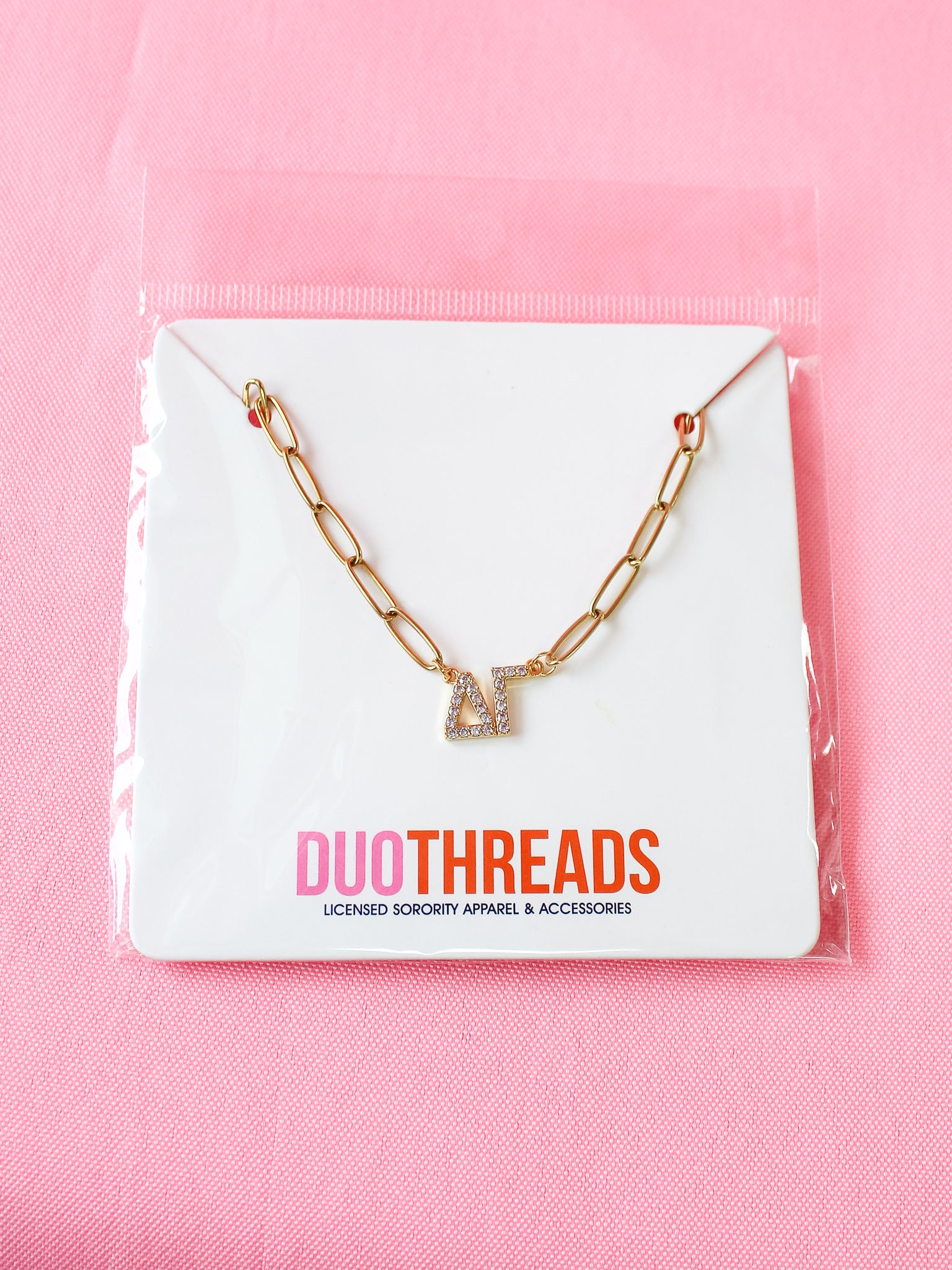 Delta Zeta Rhinestone Necklace