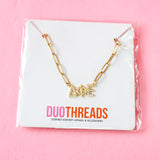 Delta Phi Epsilon Rhinestone Necklace