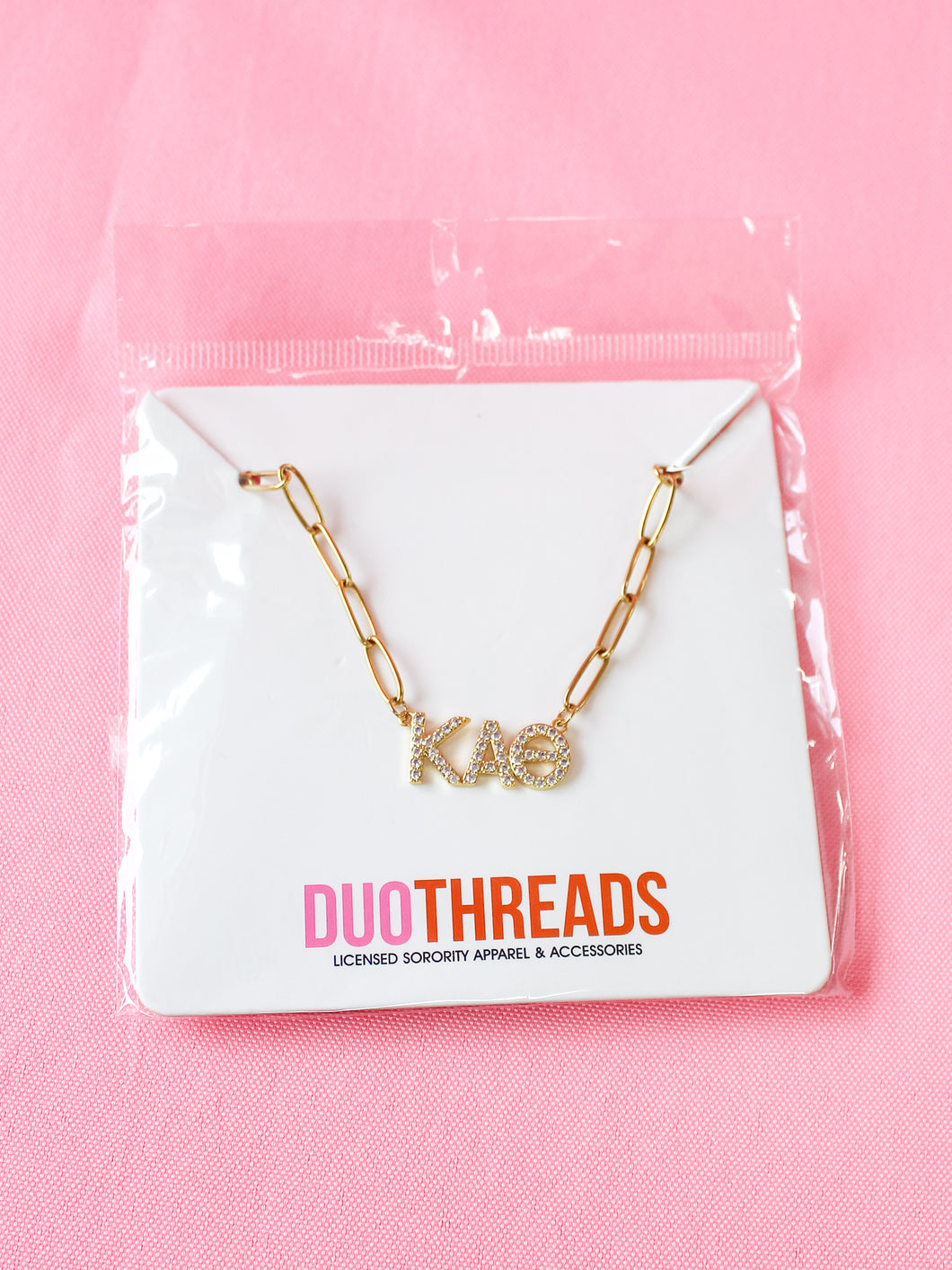 Kappa Alpha Theta Rhinestone Necklace