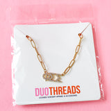Phi Sigma Sigma Rhinestone Necklace