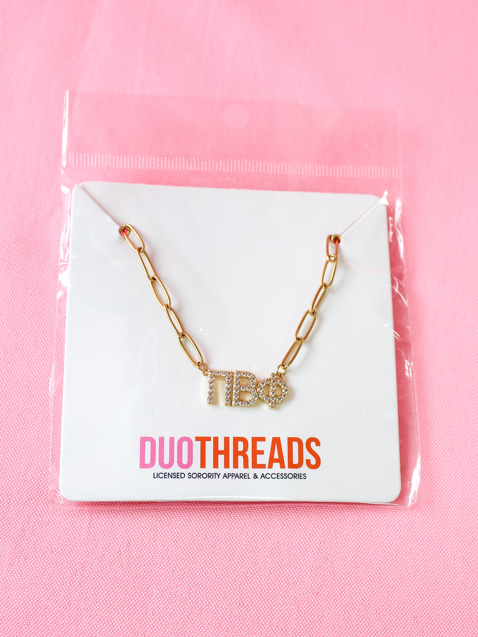 Pi Beta Phi Rhinestone Necklace