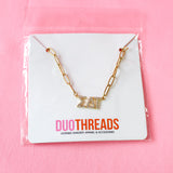 Sigma Delta Tau Rhinestone Necklace