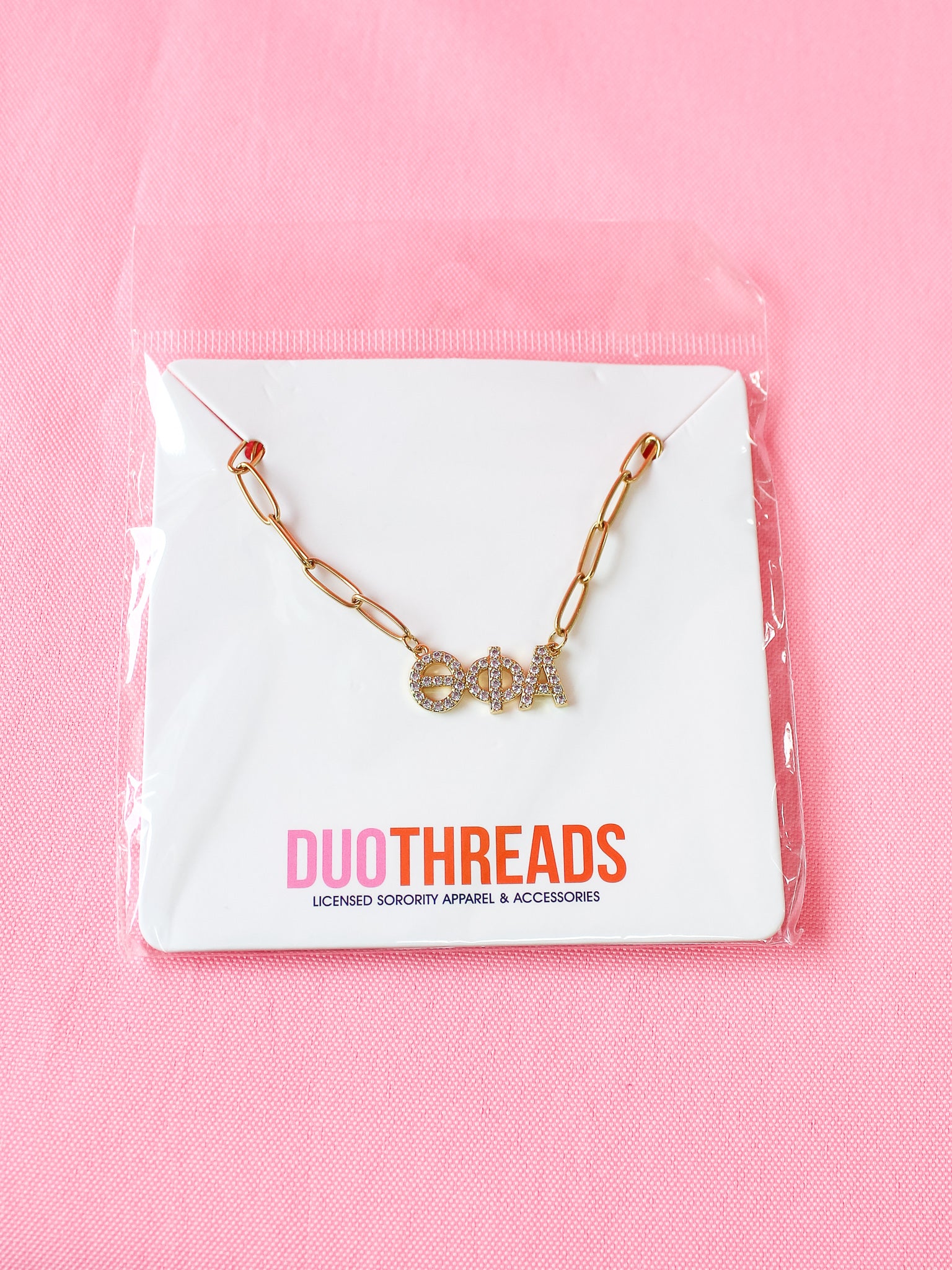 Rhinestone Sorority Necklace