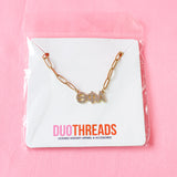 Theta Phi Alpha Rhinestone Necklace
