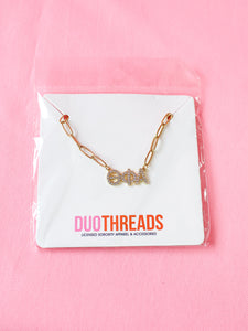 Rhinestone Sorority Necklace