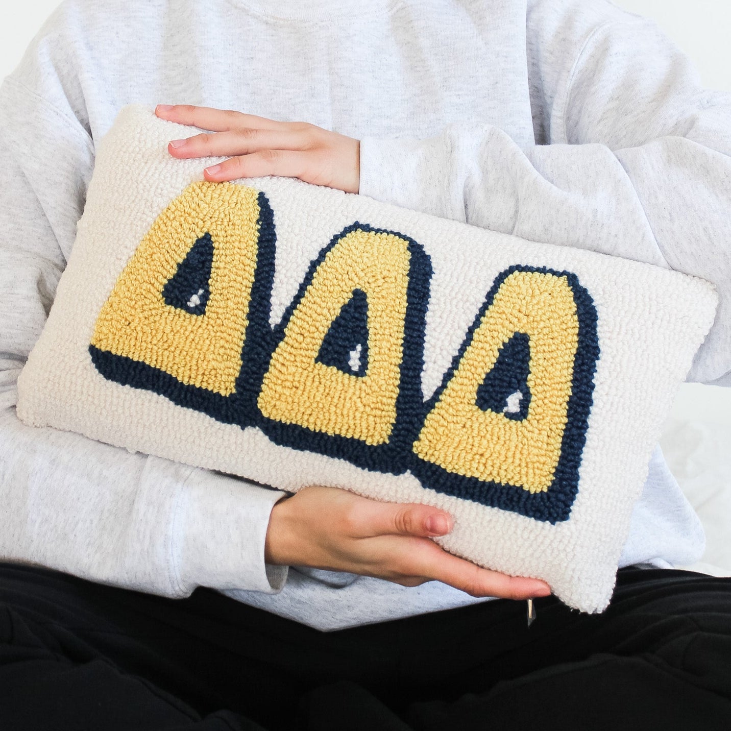 Delta Delta Delta Hook Pillow