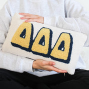 Delta Delta Delta Hook Pillow