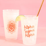 Alpha Sigma Alpha Stay Golden 24oz Stadium Cup