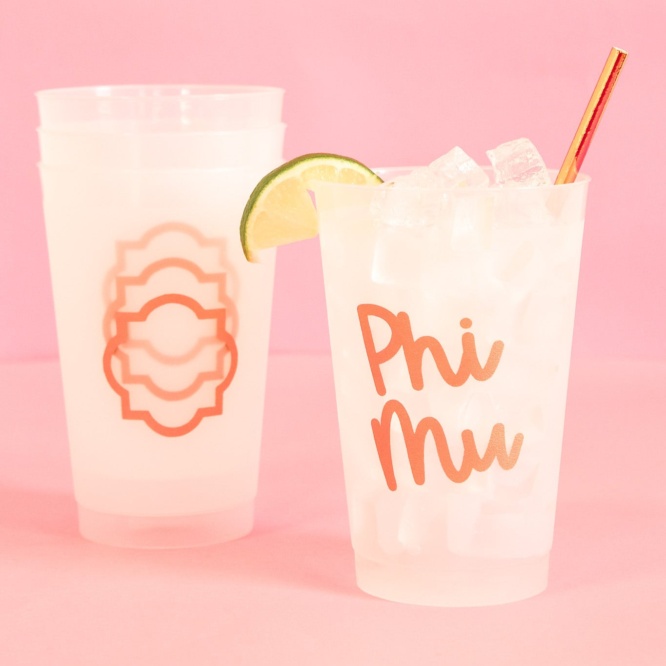 Phi Mu Stay Golden 24oz Stadium Cup