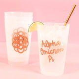 Alpha Omicron Pi Stay Golden 24oz Stadium Cup