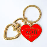 Alpha Omicron Pi Please Return Key Ring