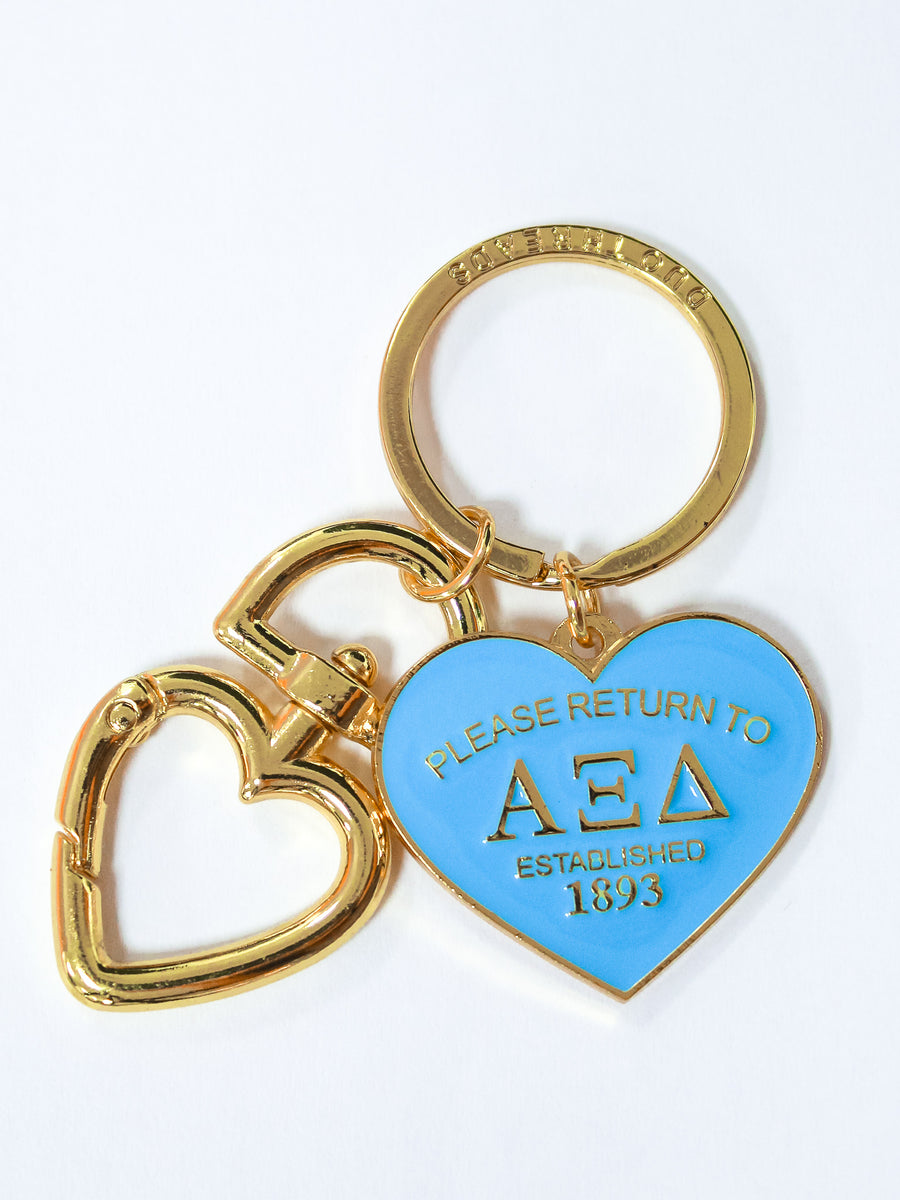 Alpha Xi Delta Please Return Key Ring
