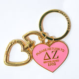 Delta Zeta Please Return Key Ring