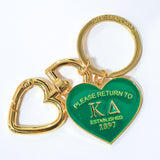 Kappa Delta Please Return Key Ring