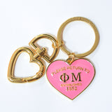 Phi Mu Please Return Key Ring