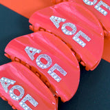 Alpha Omicron Pi Girl On the Go Hair Claw Clip