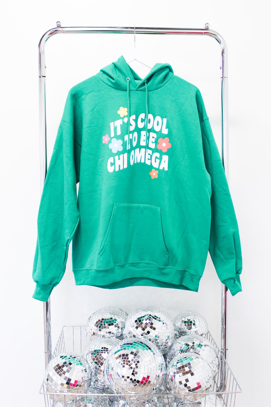 Chi Omega Its Cool To Be Sweatshirt - LG GREEN