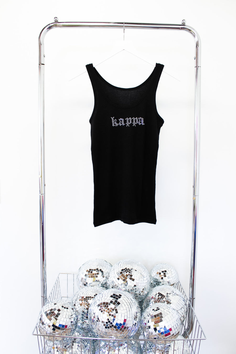 Kappa Kappa Gamma Bling Ring Tank - LG BLACK
