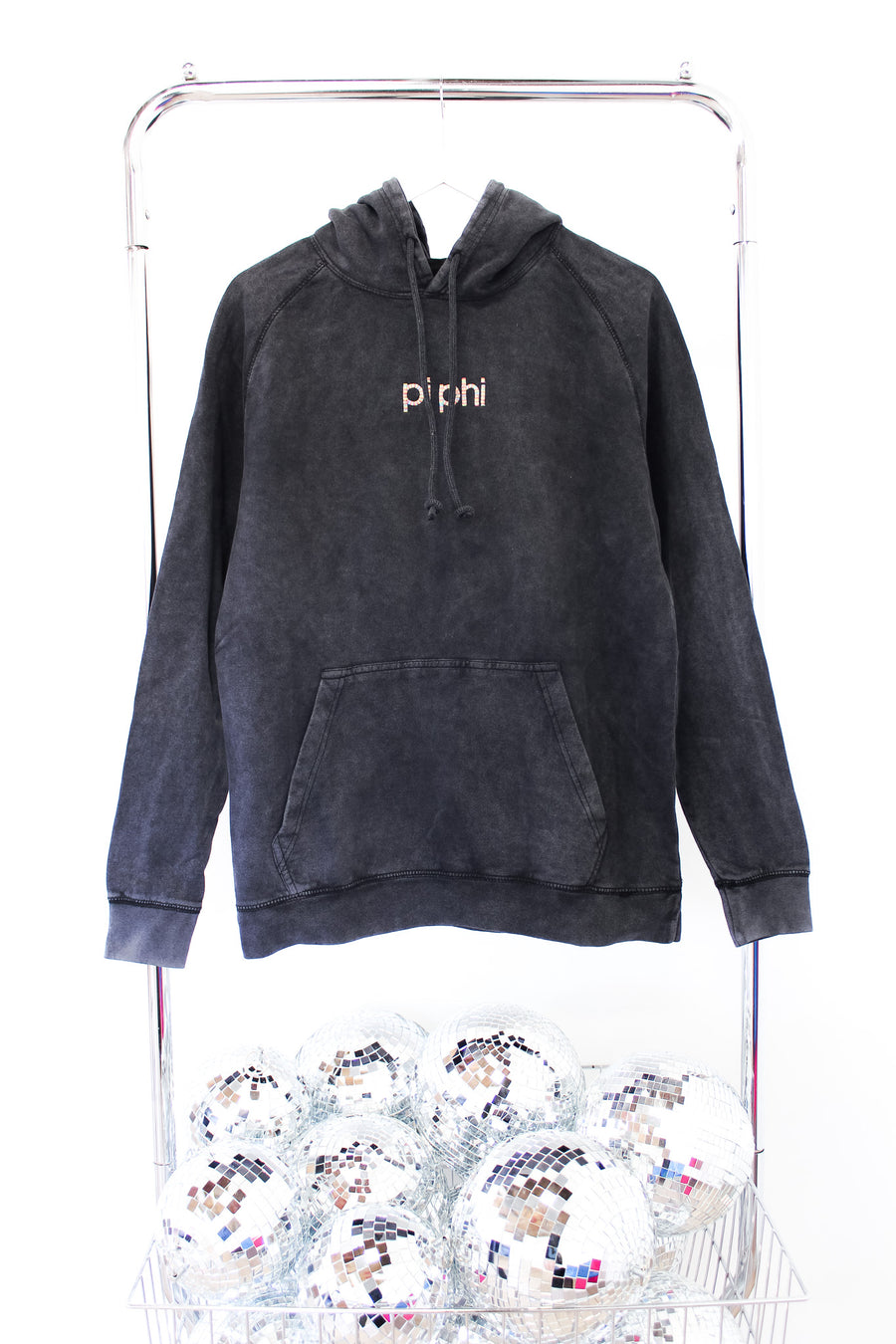 Pi Beta Phi Embroidered Crew - MD BLACK