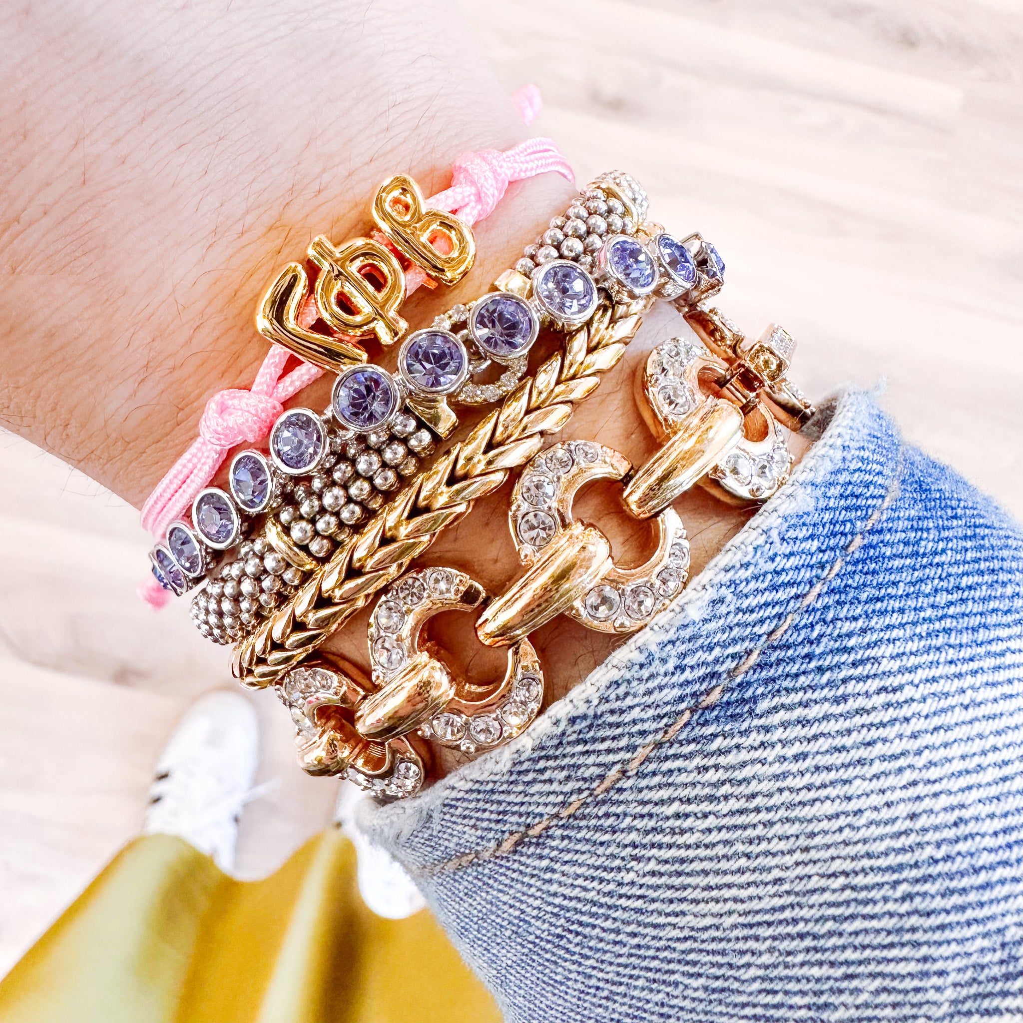 Gamma Phi Beta Sorority Cord Bracelet