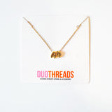Alpha Phi Bubble Letter Necklace
