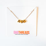Alpha Omicron Pi Bubble Letter Necklace