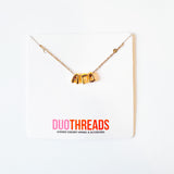 Alpha Gamma Delta Bubble Letter Necklace