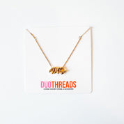 Bubble Letter Sorority Necklace