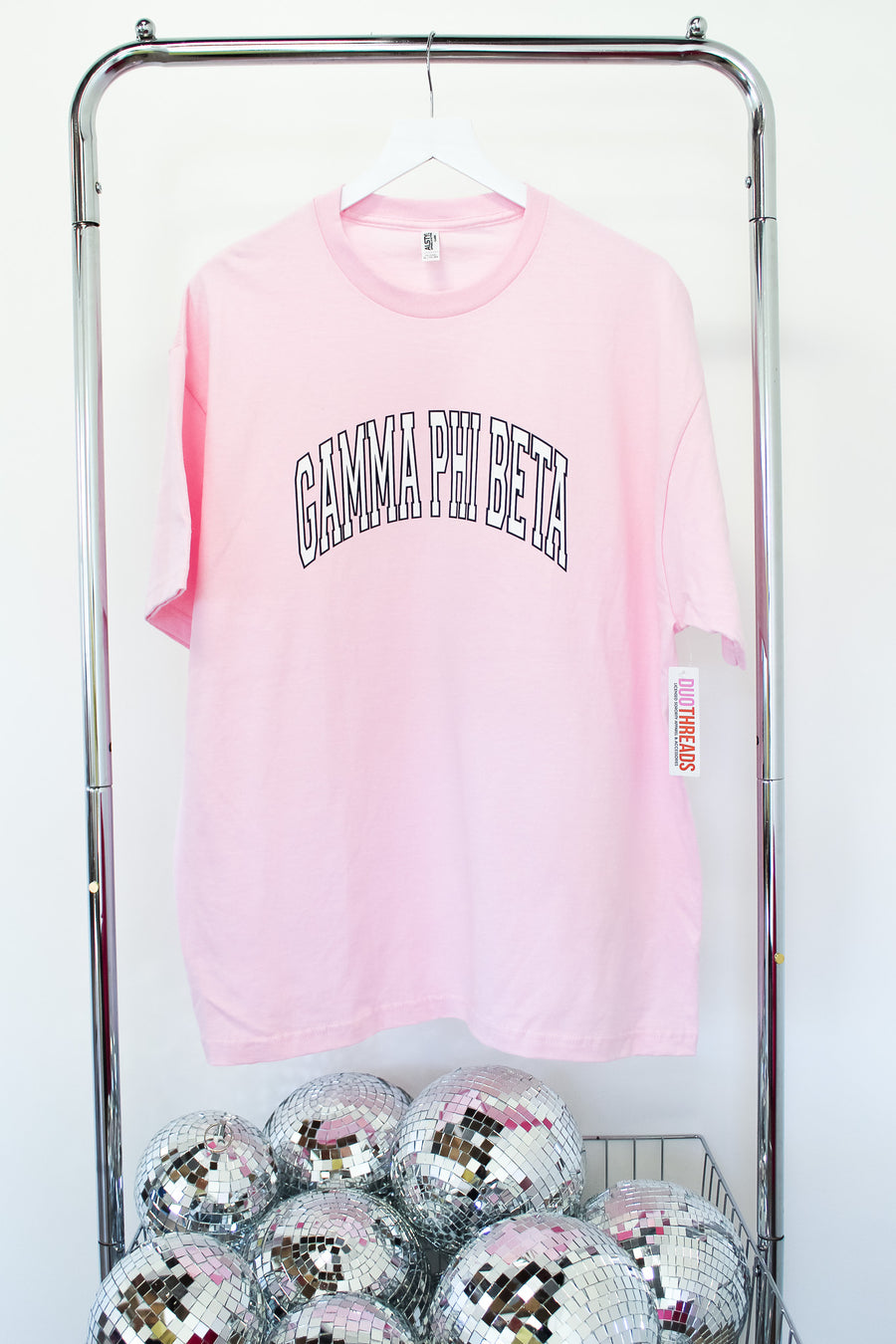 Gamma Phi Beta Spellout Tee - XL COTTON CANDY