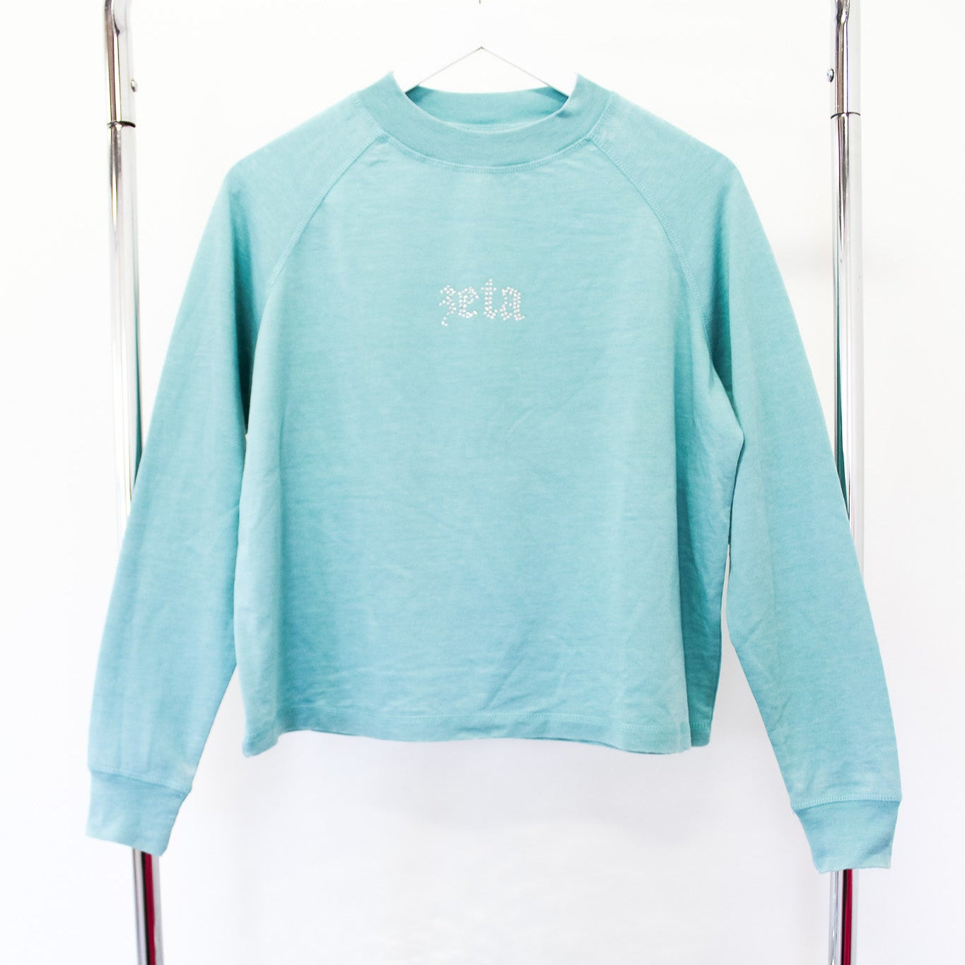 Zeta Tau Alpha Bling Ring Long Sleeve - MD AQUA