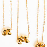 Bubble Letter Sorority Necklace