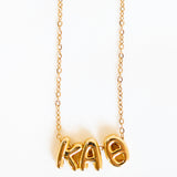 Kappa Alpha Theta Bubble Letter Necklace
