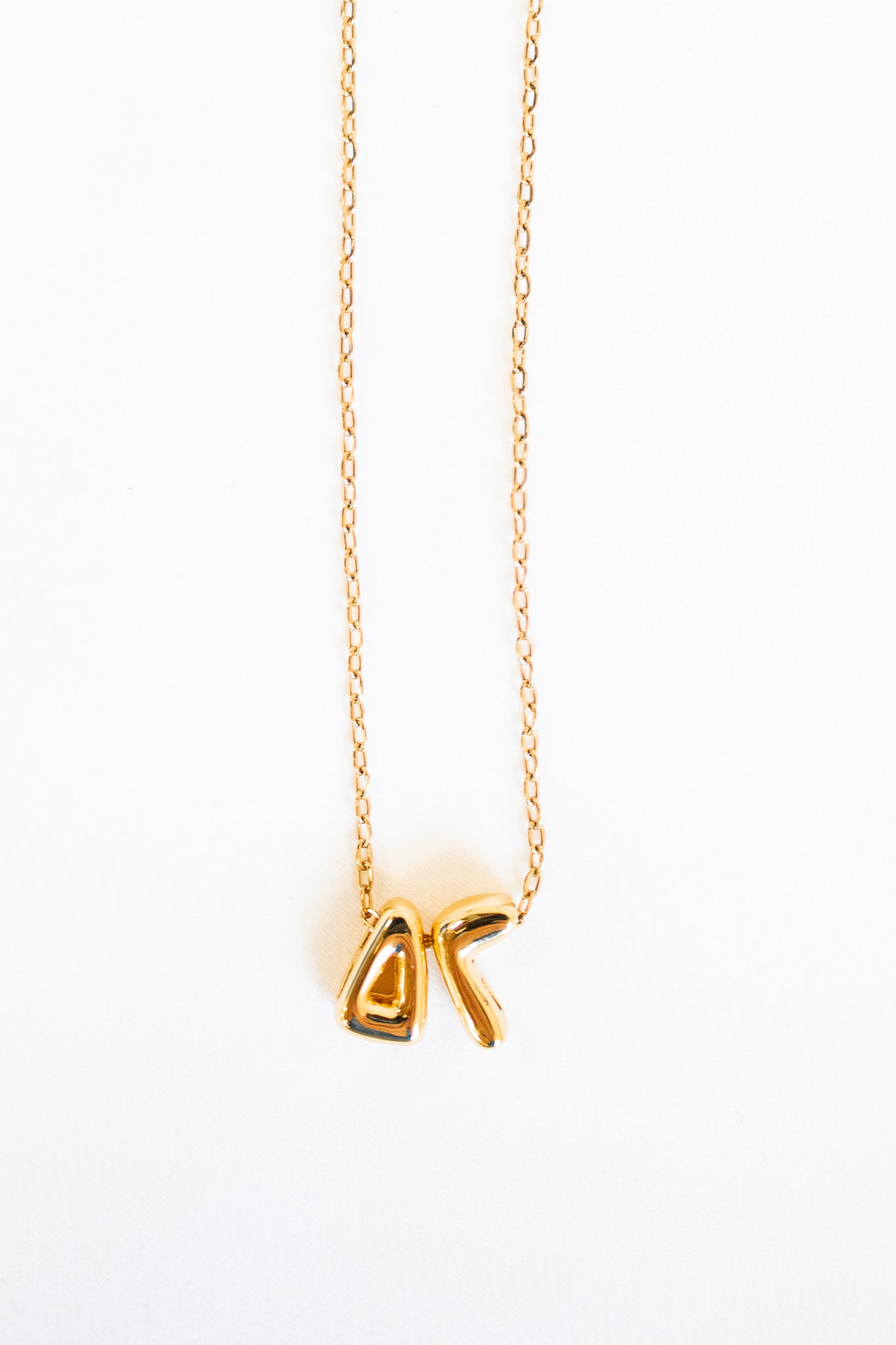 Delta Gamma Bubble Letter Necklace