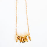 Alpha Delta Pi Bubble Letter Necklace