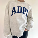 Campus Sorority Embroidered Mock Neck