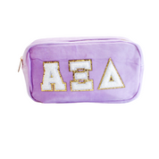 Chenille Sorority Cosmetic Bag