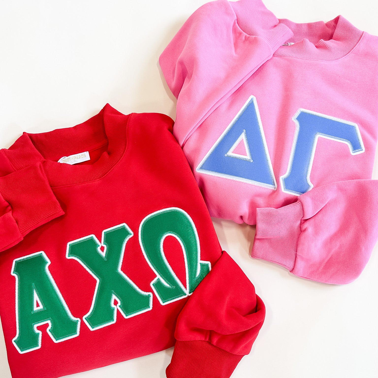 Classic Twill Sorority Embroidered Mock Neck