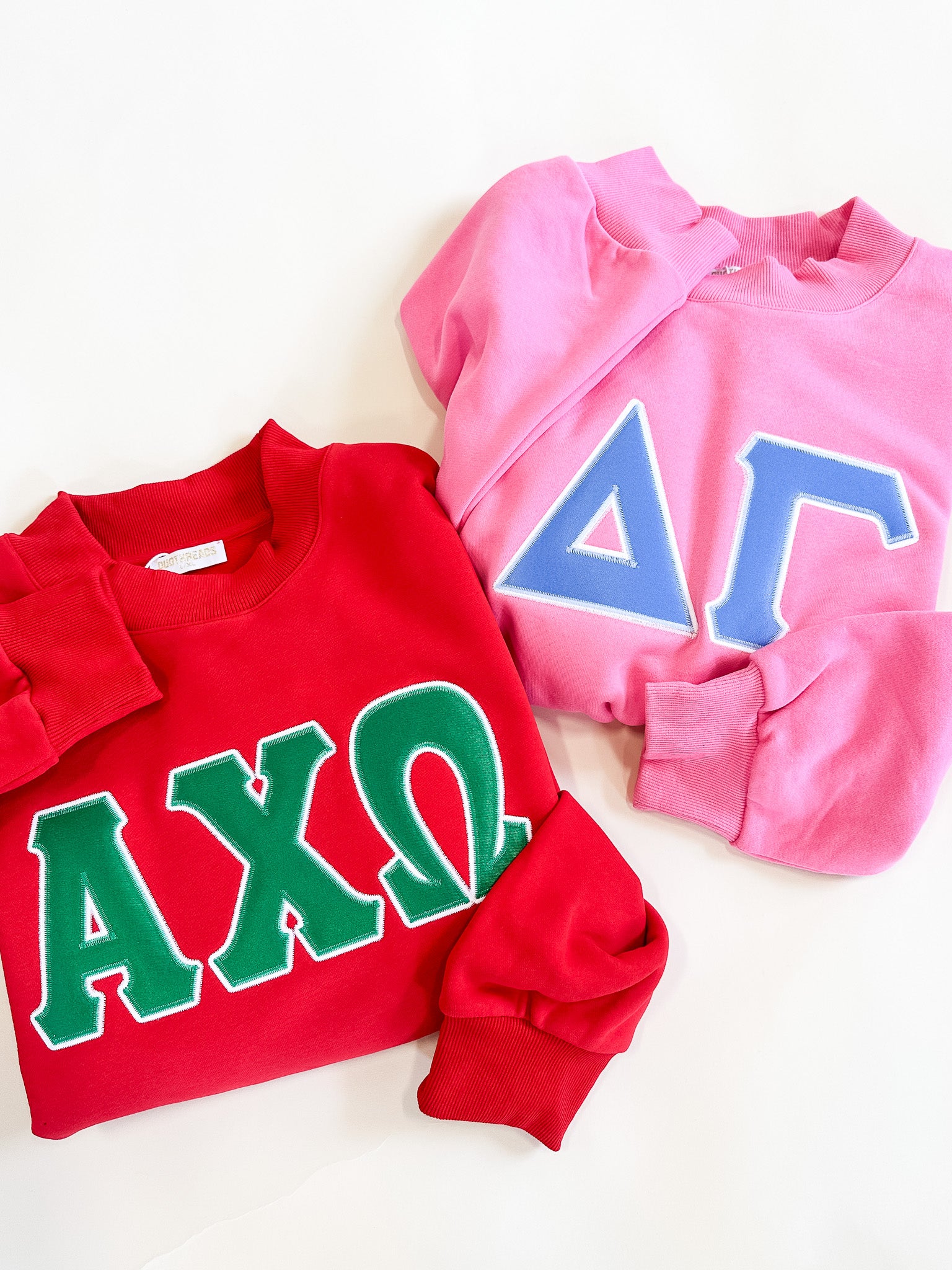 Classic Twill Sorority Embroidered Mock Neck