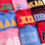 Classic Twill Sorority Embroidered Mock Neck
