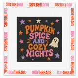 Pumpkin Spice & Cozy Nights Needlepoint Canvas