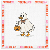 Trick-or-Treat Ghost Duck Needlepoint Canvas