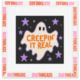 Creepin’ It Real Ghost Needlepoint Canvas