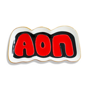 Alpha Omicron Pi Sorority Trinket Tray