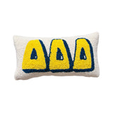 Delta Delta Delta Hook Pillow
