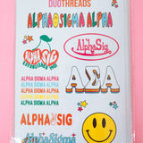 Rainbow Sorority Sticker Sheet