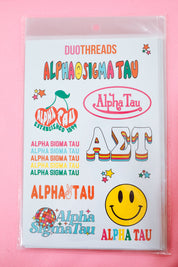 Alpha Sigma Tau Sorority Rainbow Sticker Sheet