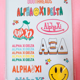 Rainbow Sorority Sticker Sheet