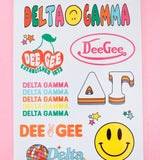 Delta Gamma Sorority Rainbow Sticker Sheet