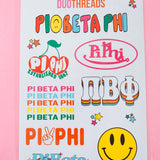 Rainbow Sorority Sticker Sheet