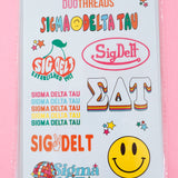 Rainbow Sorority Sticker Sheet